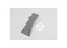 Traxxas Skidplate front plastic (grey)/ stainless steel plate