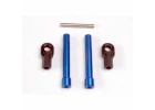 Traxxas Bellcrank posts Aluminium (2)/ steering link threaded rod (3x25mm)/ long rod ends (2)