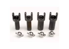 Traxxas Half shafts short (heavy duty) (external-splined (2) internal-splined (2)/ metal U-joints (4)