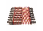 Traxxas Hard-anodized PTFE-coated T6 Aluminium Big Bore Shocks (assembled w/ red springs TiN shafts)
