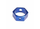 Traxxas Brake adapter hex Aluminium (blue) (use with HD shafts)