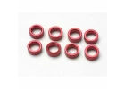 Traxxas Spacer pushrod (Aluminium red) (use with 5318 or 5318X pushrod and 5358 progressive 2 rockers) (8)