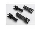 Traxxas Half shafts center (front and rear) (external-splined (2)/ internal-splined (2)/ metal U-joints (4)