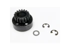 Traxxas Clutch bell (17-tooth)/5x8x0.5mm fiber washer (2)/ 5mm e-clip (requires 5x11x4mm ball bearings part 4611) (1.0 metric pitch)
