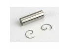 Traxxas Wrist pin/ wrist pin clips (2) (TRX 2.5 2.5R)