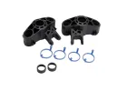 Traxxas Axle carriers left right (1 each) (use with larger 6x13mm ball bearings)/ bearing adapters (for 6x12mm ball bearings) (2)/ dust boot retainers (4)