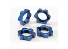Traxxas Wheel nuts splined 17mm (blue-anodized) (4)