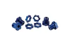 Traxxas Blue-anodized Aluminium 17mm splined wheel hubs and hex nuts