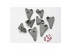 Traxxas Rocker arm set progressive-2 (90-T)/ spacers (red Aluminium) (8)