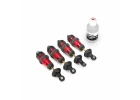 Traxxas Red-anodized Aluminium GTR Shocks (fully assembled w/o springs) (4)