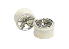 Traxxas Twin-Spoke 2.8 Wheels (chrome) (nitro rear/ electric front) (2)