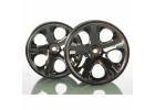 Traxxas All-Star 2.8 Wheels (black chrome) (nitro rear/ electric front) (2) ** CLEARANCE **