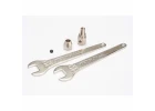 Traxxas Motor coupler collet style/ GS 4x3 SS (with threadlock) (1)/ wrench 10mm (2)
