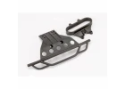 Traxxas Bumper front/ bumper mount front (black)