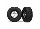 Traxxas BF Goodrich Short Course Tyres on SCT Chrome/Black Wheels - 12mm Hex (2)