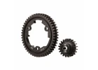 Traxxas Spur gear, 50-tooth, steel (wide-face)/ gear, 20-T pinion (1.0 metric pitch) (fits 5mm shaft)/ set screw