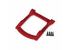 Traxxas Skid plate roof (body) (red)/ 3x12mm CS (4)