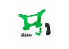 Traxxas Shock tower rear 7075-T6 Aluminium (green-anodized) (1)/ body mount bracket (1)