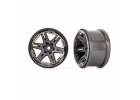 Traxxas RXT 2.8 Wheels - Charcoal Grey / Black Chrome (2)