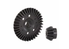 Traxxas Ring gear differential/ pinion gear differential (machined spiral cut) (rear)