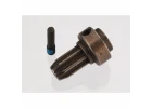 Traxxas Drive hub front hardened steel (1)/ screw pin (1)
