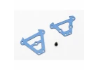 Traxxas Bulkhead tie bars front rear (blue-anodized Aluminium)/ 2.5x6 CS (1)