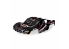 Traxxas Body, 1:16 Slash 4X4, black (painted, decals applied)