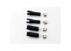 Traxxas Half shafts left or right (internal splined half shaft (2)/external splined half shaft) (2)/ metal u-joints (4)
