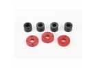 Traxxas Piston damper (2x0.5mm hole red) (4)/ travel limiters (4)
