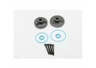 Traxxas Cover plates differential (front or rear)/ gaskets (2)/ o-rings (2)/ 2x14mm BCS (4)