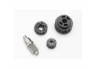 Traxxas Gear set transmission (includes 18T 25T input gears 13T idler gear (steel) 35T output gear M3x13.75 screw pin)