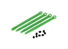 Traxxas Toe link front rear (molded composite) (green) (4)/ hollow balls (8)