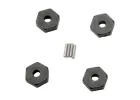 Traxxas Wheel hubs hex (4)/ axle pins (1.5x8mm) (4)