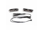 Traxxas LED lights light harness (4 clear 4 red)/ bumpers front rear/ wire ties (3) (requires power supply 7286)