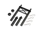 Traxxas Body mount rear/ body mount posts front (2)/body washer rear (2) (for Fiesta/Rally body)