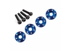 Wheel nut washer - machined Aluminium - blue / 3x12mm CS (4)