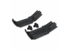 Traxxas X-MAXX Skidplate front (1) rear (1)/ rubber impact cushion (2)