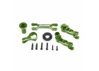 Traxxas Steering bellcranks (left + right)/ drag link (6061-T6 aluminium, green-anodised) (fits X-MAXX)