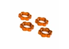 Traxxas Wheel nuts, splined, 17mm, serrated (orange-anodized) (4)