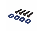Traxxas X-MAXX Washers motor mount Aluminium (blue-anodized) (4)/ 4x18mm BCS (4)