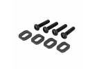 Traxxas Washers, motor mount, steel (4), 4x18mm BCS (4)