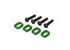 Traxxas X-MAXX Washers motor mount Aluminium (green-anodized) (4)/ 4x18mm BCS (4)