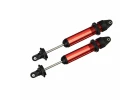 Traxxas X-MAXX Shocks GTX Aluminium red-anodized (fully assembled w/o springs) (2)