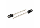 Traxxas X-MAXX Shock shafts GTX 110mm (assembled with rod ends hollow balls) (steel chrome finish) (2)