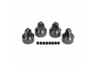 Traxxas Shock caps, aluminium (gray-anodised), GTX Shocks (4)/ spacers (8)