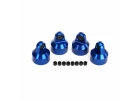 Traxxas X-MAXX Shock caps Aluminium (blue-anodized) GTX Shocks (4)/ spacers (8)