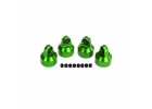 Traxxas X-MAXX Shock caps Aluminium (green-anodized) GTX Shocks (4)/ spacers (8)