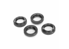 Traxxas Spring retainer (adjuster), gray-anodised aluminium, GTX Shocks (4) (assembled with o-ring)