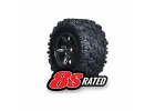 Traxxas MAXX AT Tyres Pre Glued on Black X-MAXX Wheels (2)