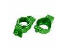 Traxxas Caster blocks (c-hubs), 6061-T6 aluminium (green-anodised), left + right